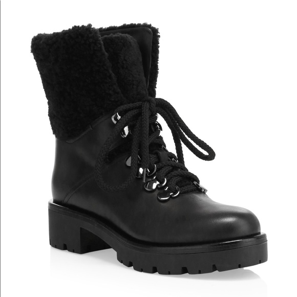 Aquatalia Jamie Shearing Combat Boot